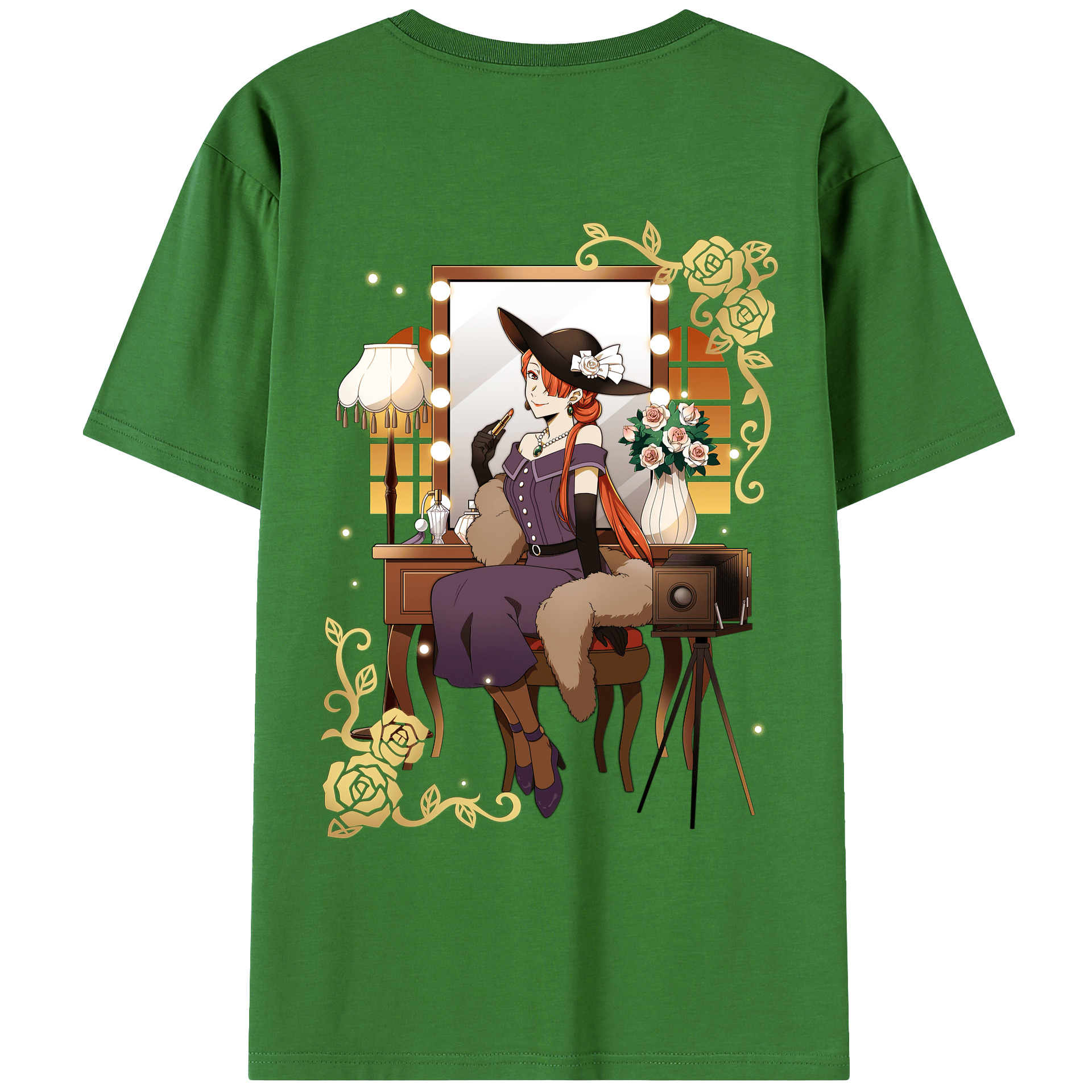 （画像用） 文豪ストレイドッグス Bungo Stray Dogs レディース半袖Tシャツ(バックプリント)